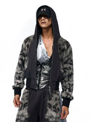 【25s Jul.】Leopard Print Hooded Slim-fit Jacket/Shorts/Trousers