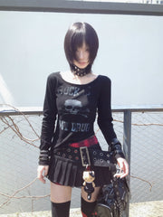 【26s Mar.】Punk Witch Plaid Pleated Skirt