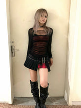 【26s Mar.】Punk Witch Plaid Pleated Skirt