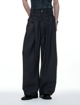 Wide-Leg Pleated Kendo Trousers