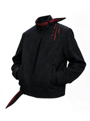 Crimson Stardust Suede Jacket