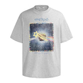 Apple Star Graphic Oversized Tee
