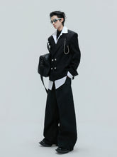 【25s Nov.】Shimmering Striped Fitted Blazer/Trousers