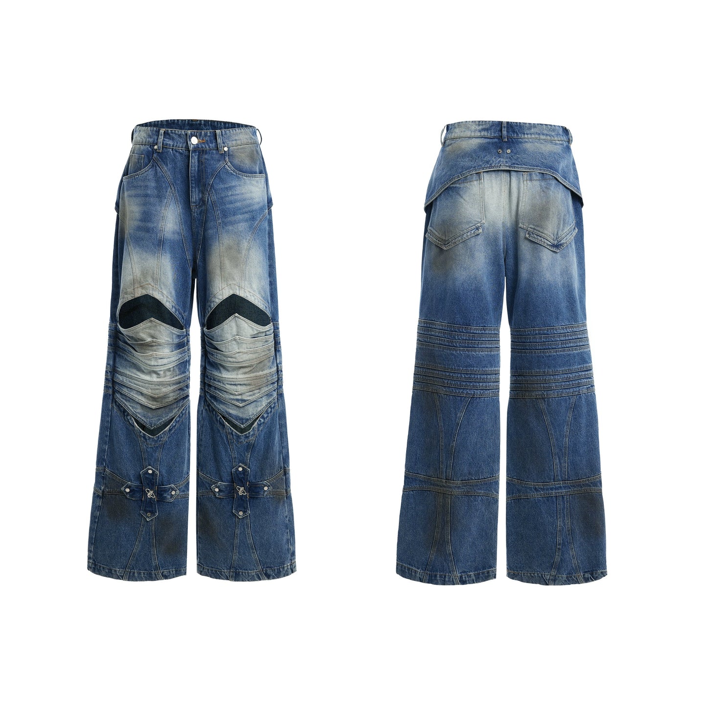 【25s Apr.】Armor Knee Cutout Jeans