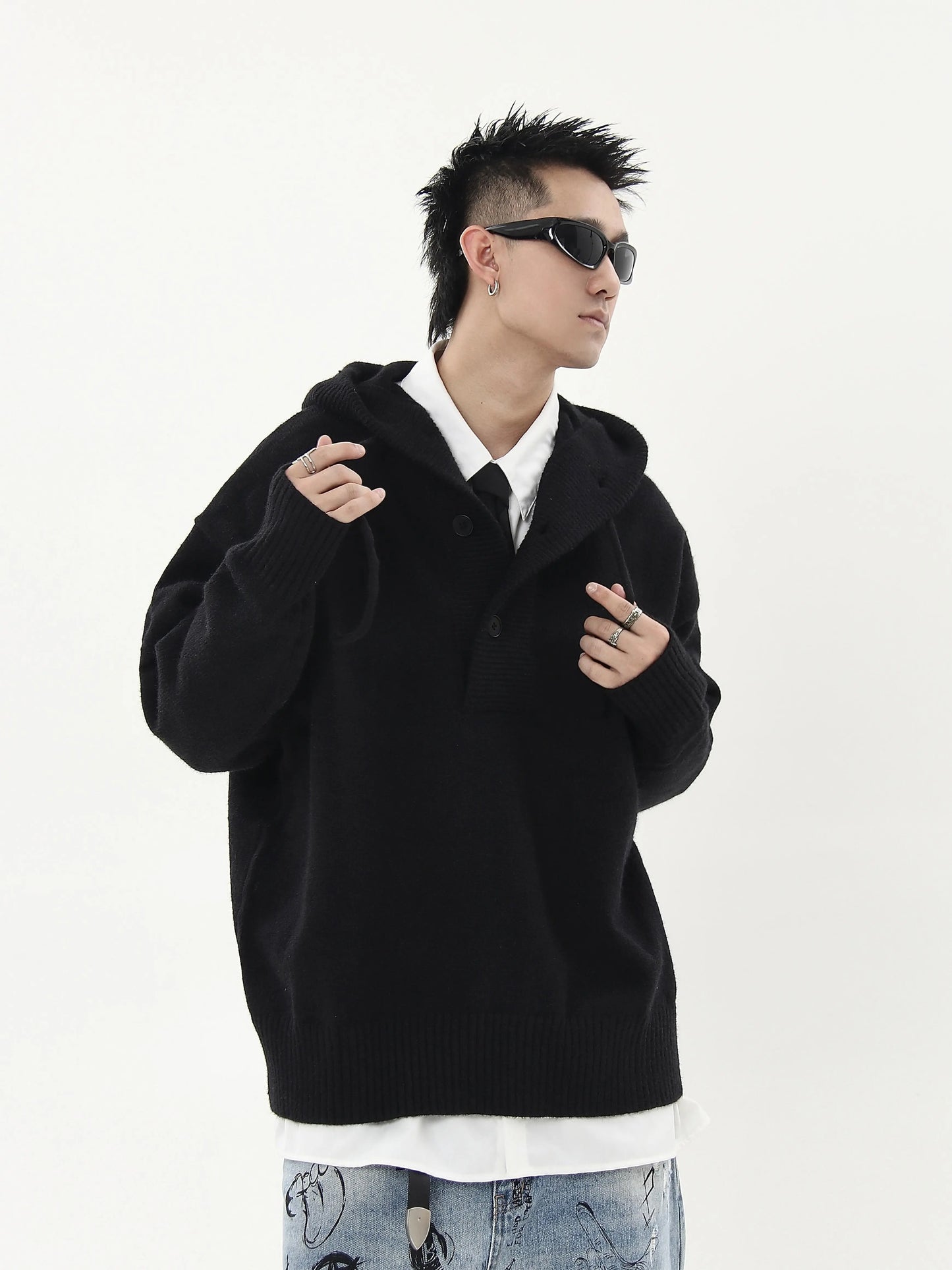 【25s Jul.】Cleanfit Hooded Knit Sweater for Fall/Winter