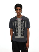 【26s May】Napoleonic Court Printed Cropped Slim Tee