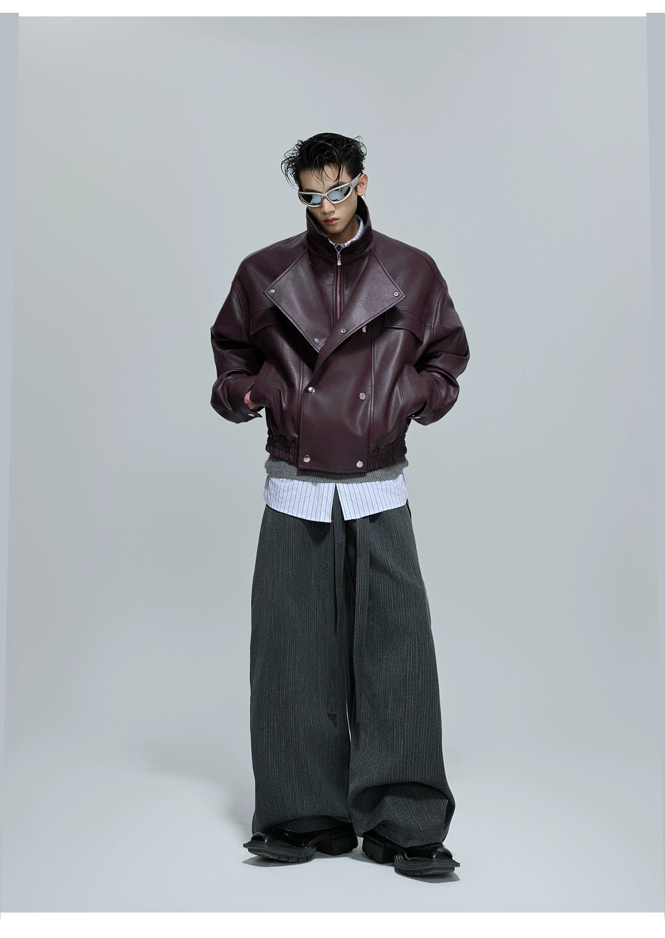 【25s Oct.】Luxurious Wild Lapel Leather Jacket