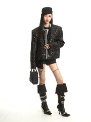 【25s Sep.】Old Money Style Luxury Chanel Style Shiny Jacket