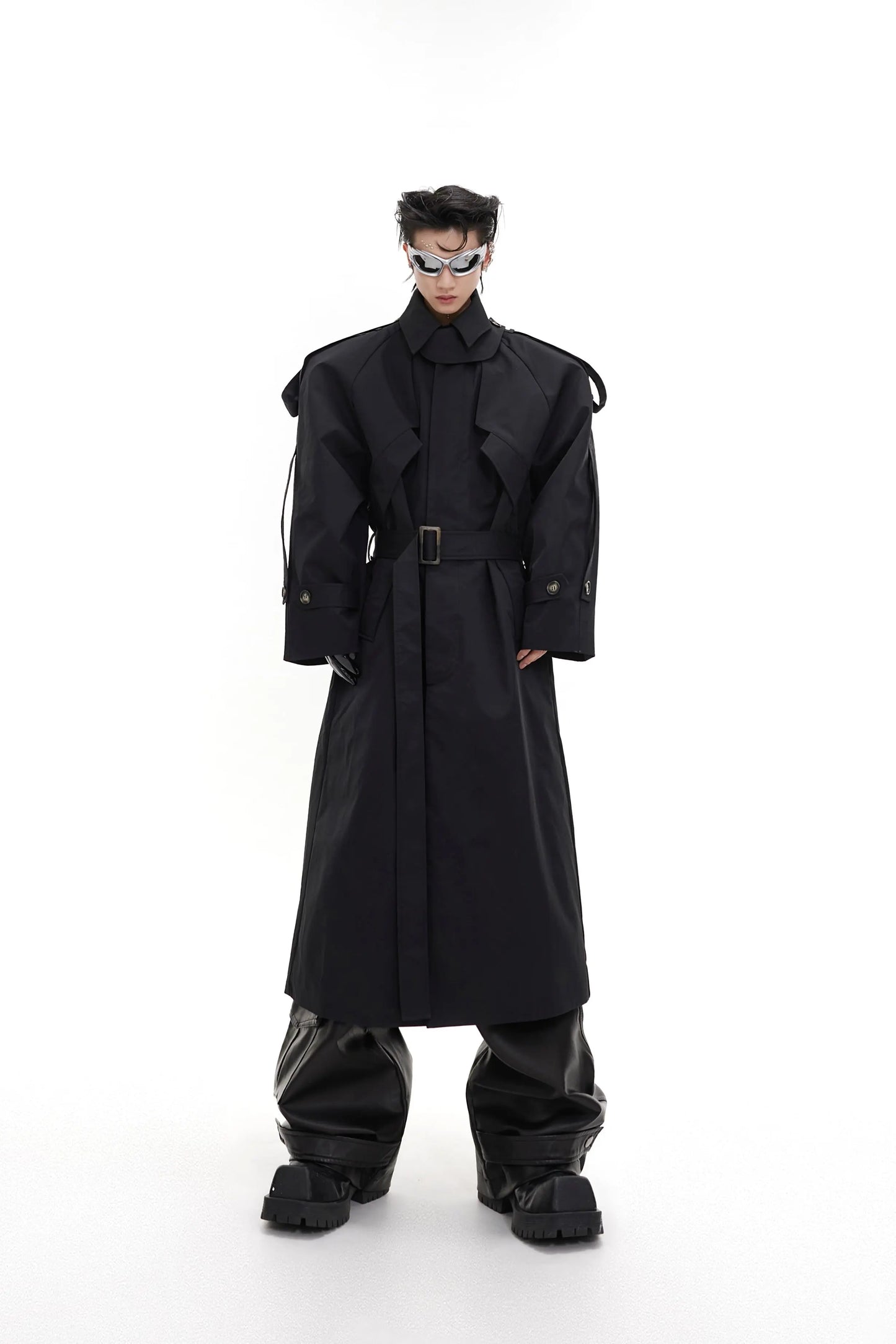 【23s August.】Turtleneck Shoulder Pad Coat ArtsKoreanMan
