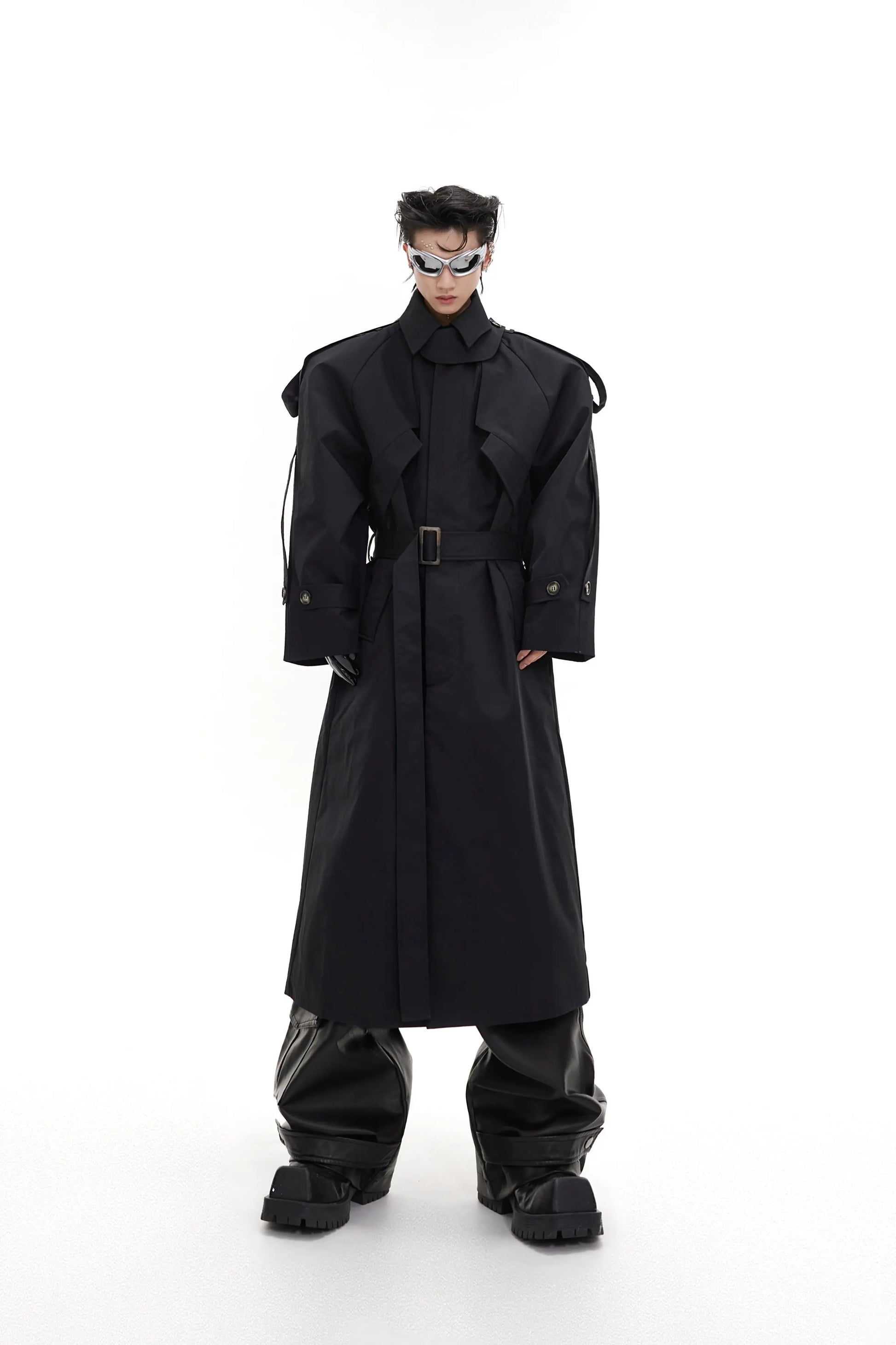【23s August.】Turtleneck Shoulder Pad Coat ArtsKoreanMan