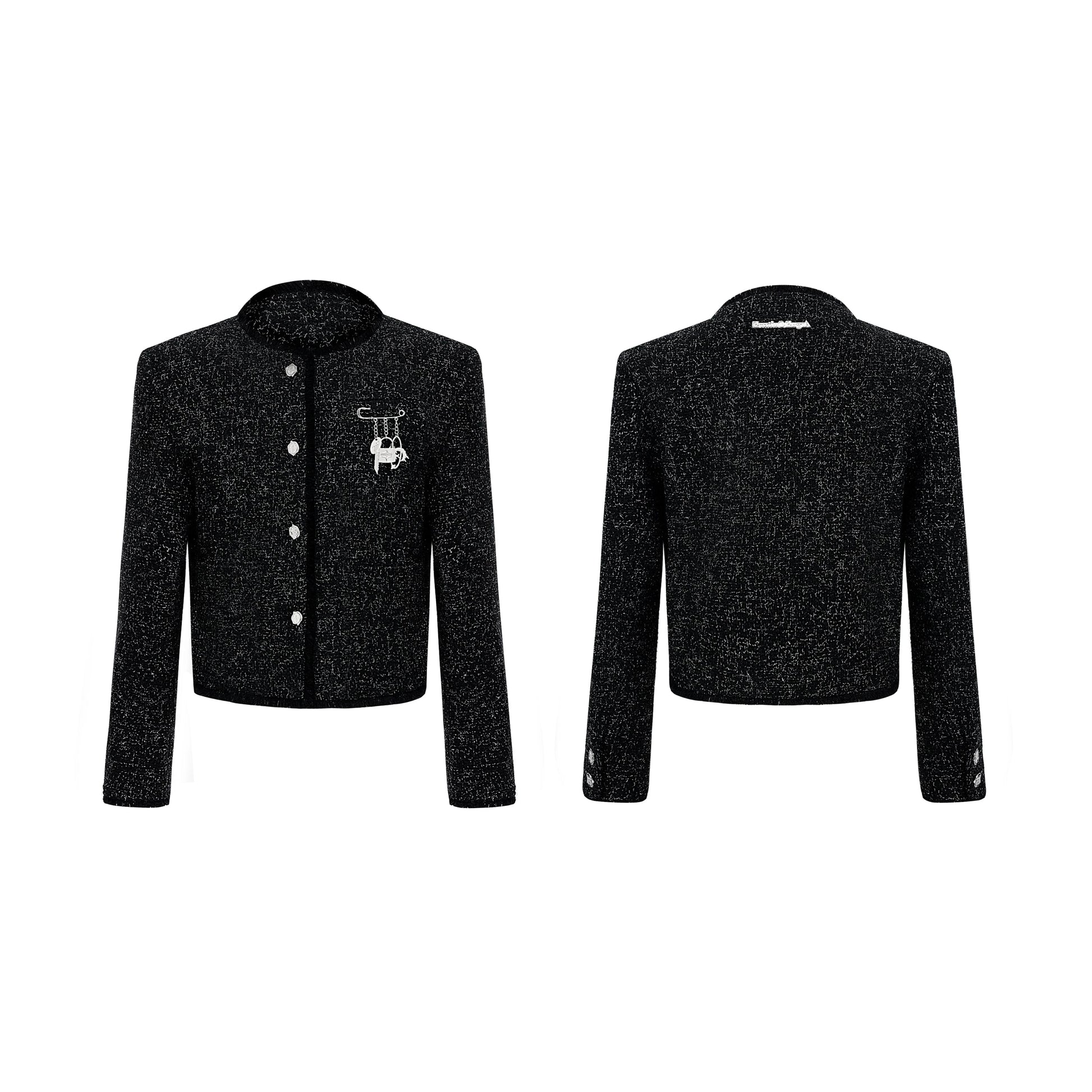 【24s Oct.】Chanel Style Shiny Texture Light Luxury Jacket ArtsKoreanMan