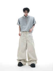 【25s Jun.】Sequined Safety Pin Polo Shirt T-shirt