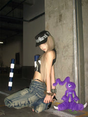 【26s Jan.】Blade-Washed Curved Fit Stretch Denim Jeans