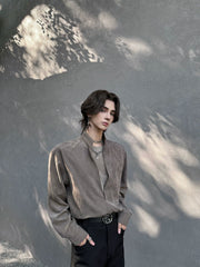 Relaxed Long Sleeve Casual Shirt