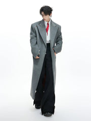 【26s Jan.】Structured Double-Breasted Wool Long Coat