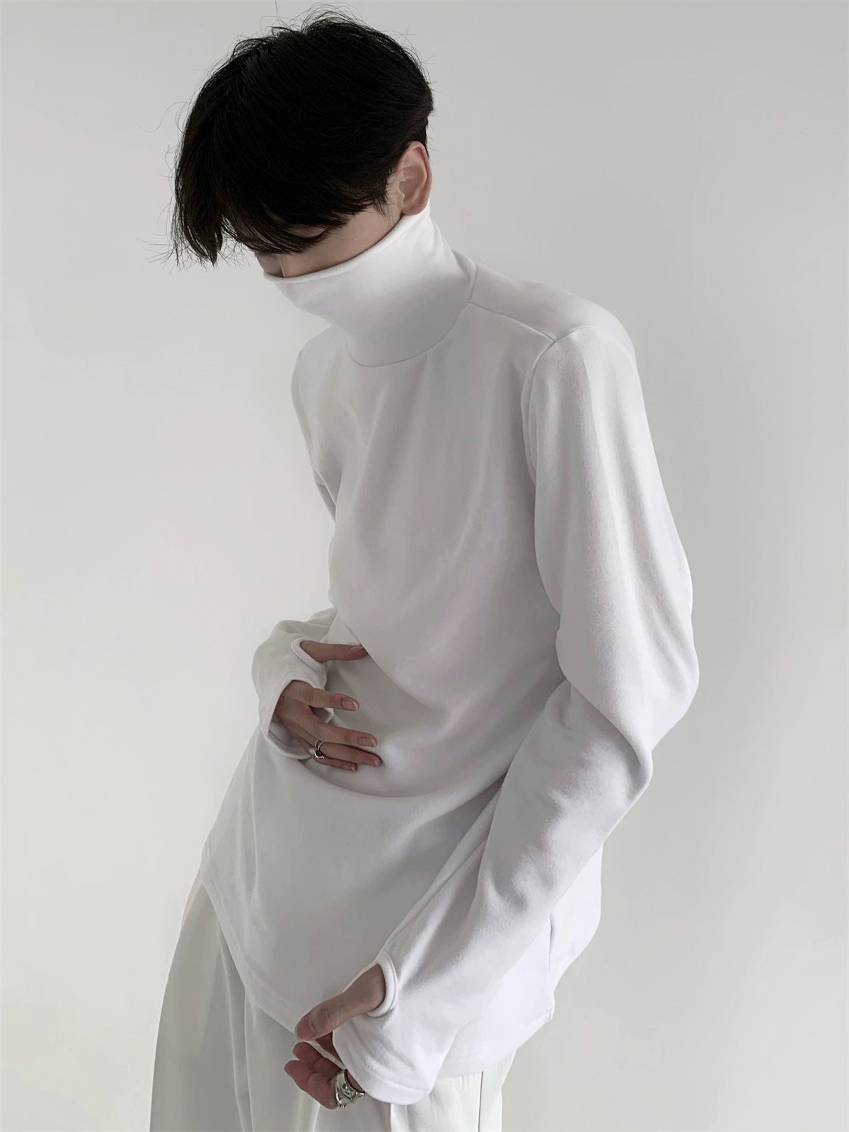 【25s Jul.】Simple High Collar Soft Bottoming Shirt