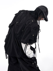 【25s Jun.】Dark Pioneer Lace-Up Short Sleeve Jacket