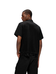 【25s Jul.】Sequin Patchwork Short Sleeve Top