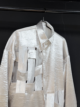 Silver Cutout Deconstructed Shirt