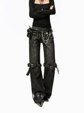 【26s Mar.】Washed Vintage Punk Denim Pants