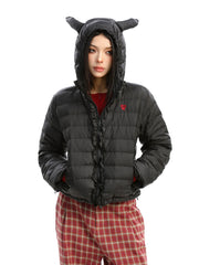【25s Dec.】Sweet Little Devil Horn Hooded Down Jacket