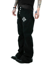 【25s Aug.】Curved Blade Double-Cuff Buttoned Canvas Pants