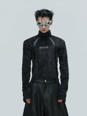 【25s Nov.】Deconstructed Faux Mink Turtleneck Bottoming Shirt
