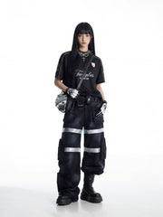 Black Minimal Jersey Tee
