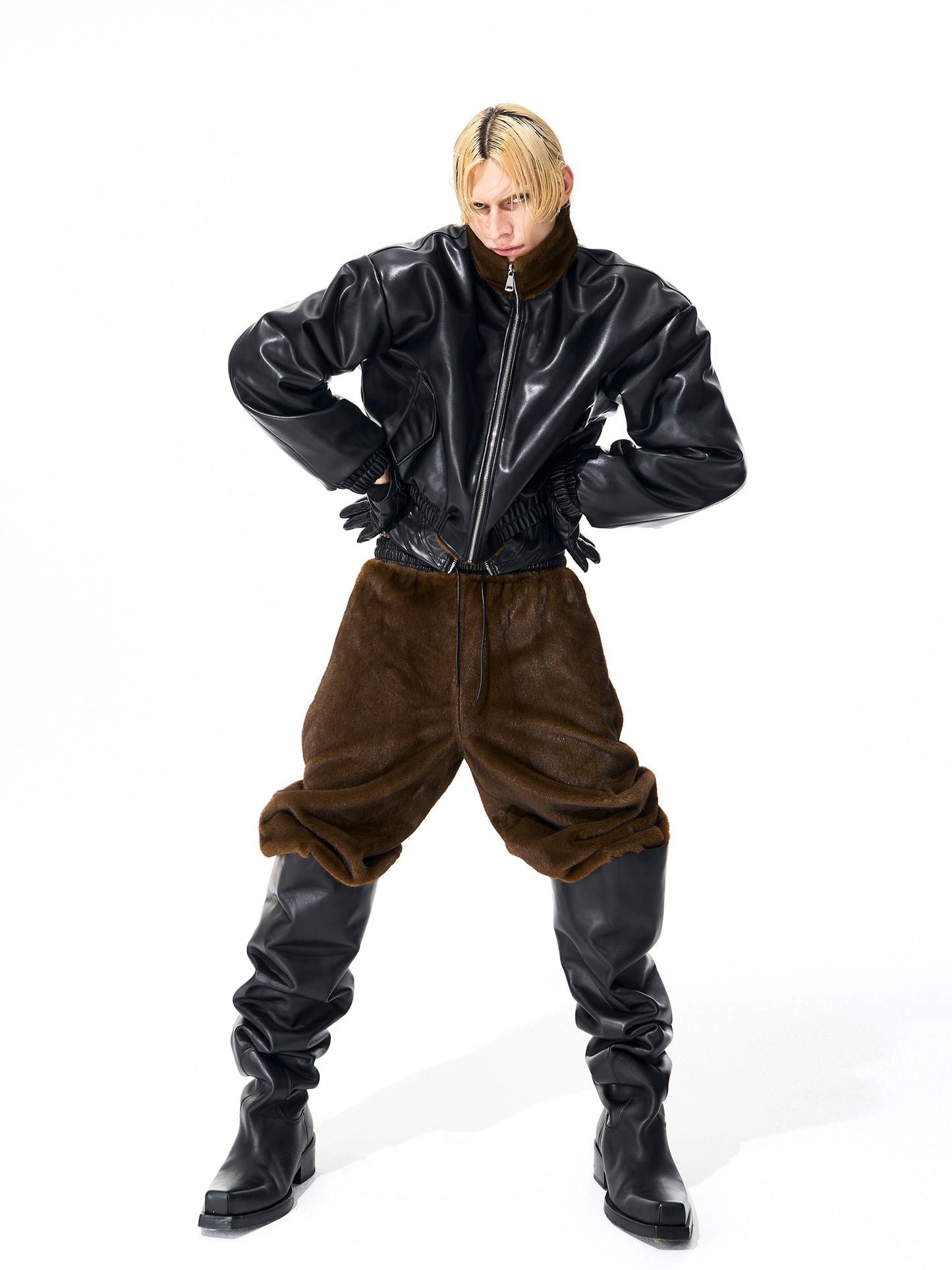Reversible Winter Fur and Leather Jacket / Pants