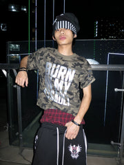 Silver Foil Graphic Street Tee