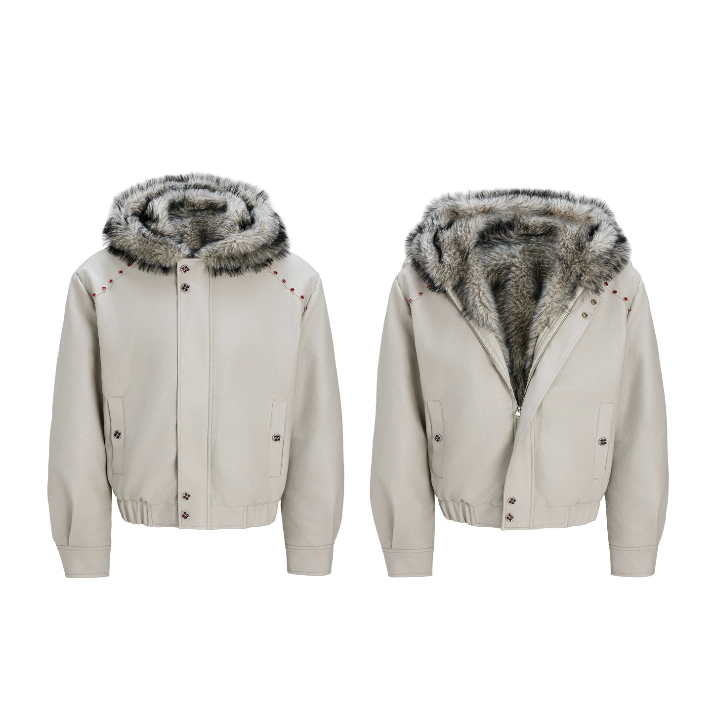 【25s Nov.】Heavy Textured Plush Padded Jacket