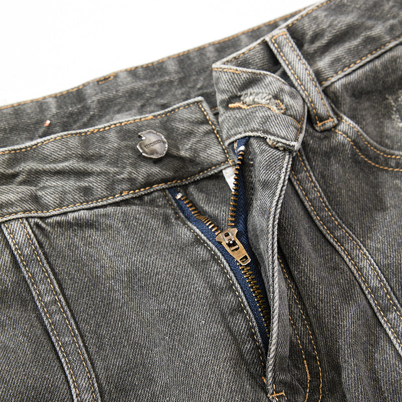 【25s Aug.】Grunge Distressed Wide-Leg Jeans