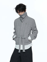 Merwev Convertible Collar Knit Cardigan