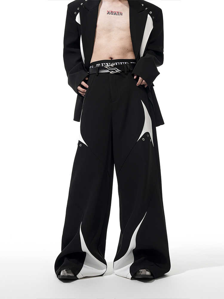 【25s Apr.】Deconstructed Color-blocked Suit + Pants