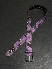 Vintage Purple Leopard Gem Belt
