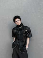 High-Street Turn-Down Collar Shirt