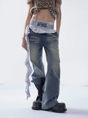 【26s Mar.】Boxing Patchwork Wide Denim