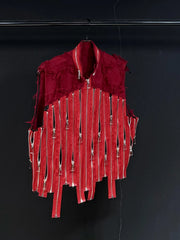 Asymmetric Zip Street Vest