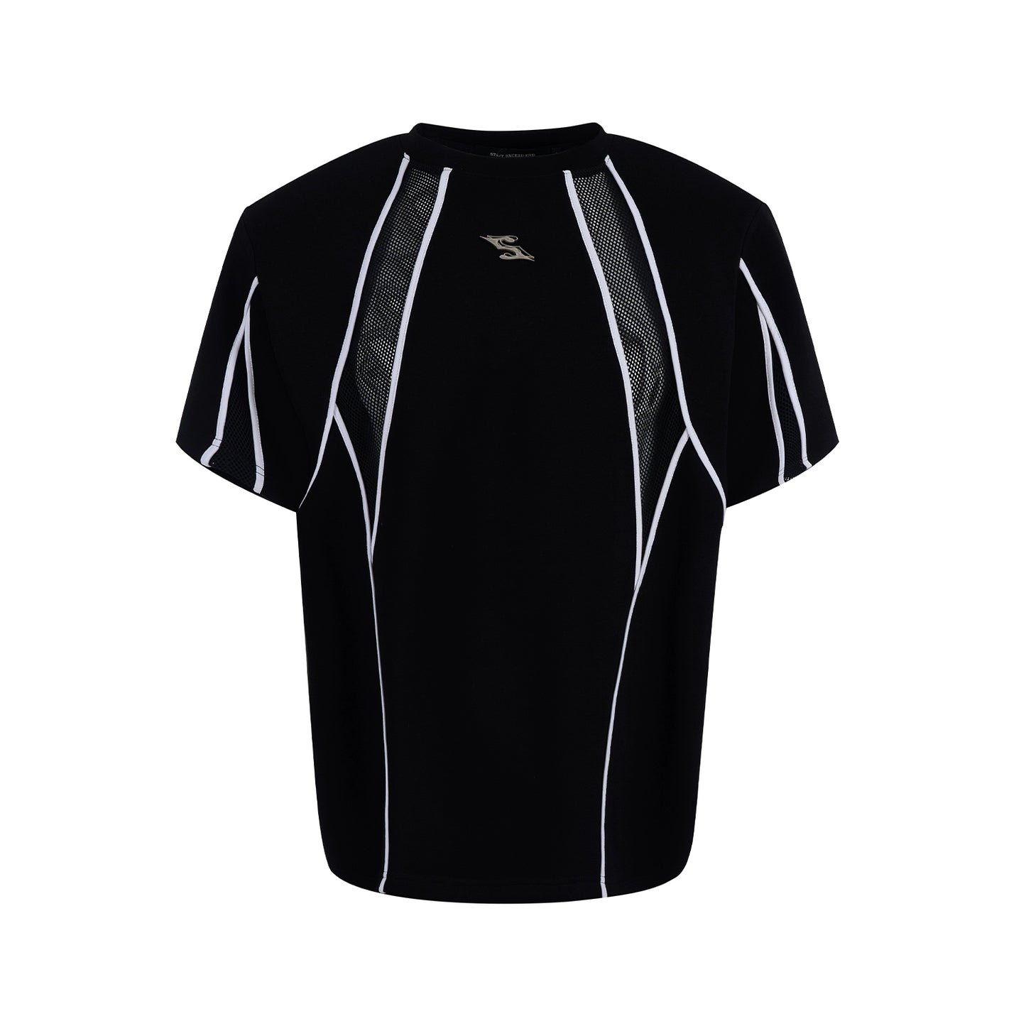 【25s May.】Mesh Hollow Stitching T-shirt