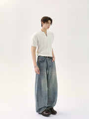 【25s Jun.】Solid Knit V-Neck Relaxed T-Shirt