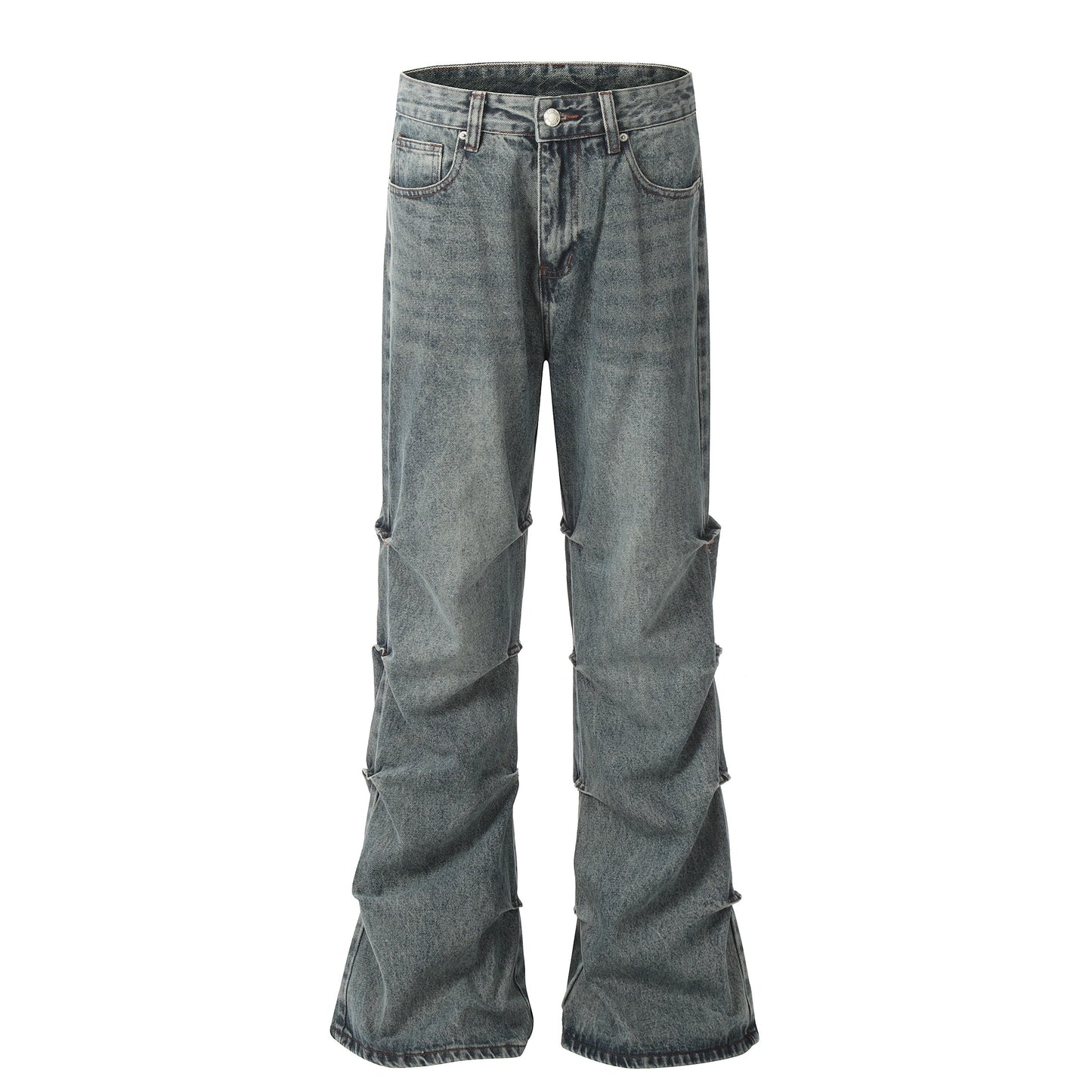【25s May.】Vintage Wrinkled Flared Jeans