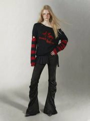 Punk Rock Detachable Sleeve Hot Girl Y2K Sweater