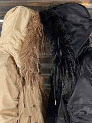Shibuya MA-1 Fur Collar Bomber Jacket
