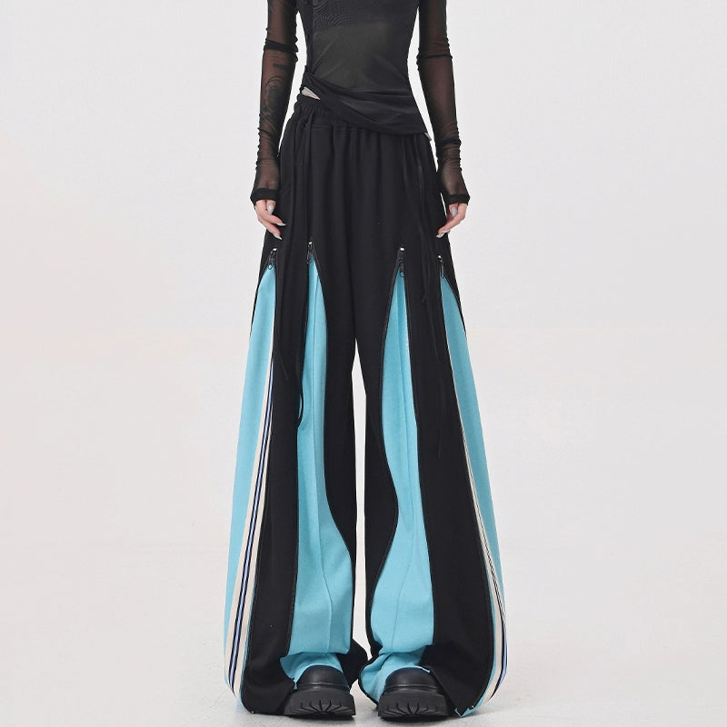 【25s Jul.】Patchwork Wide-Leg Sweatpants