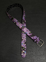 Vintage Purple Leopard Gem Belt