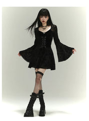 【25s Jul.】Vintage Embroidered Sheer Lace Dress