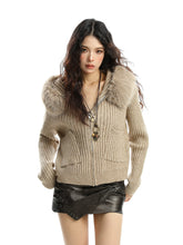 【25s Nov.】Korean Style Detachable Large Fur Collar Hooded Sweater