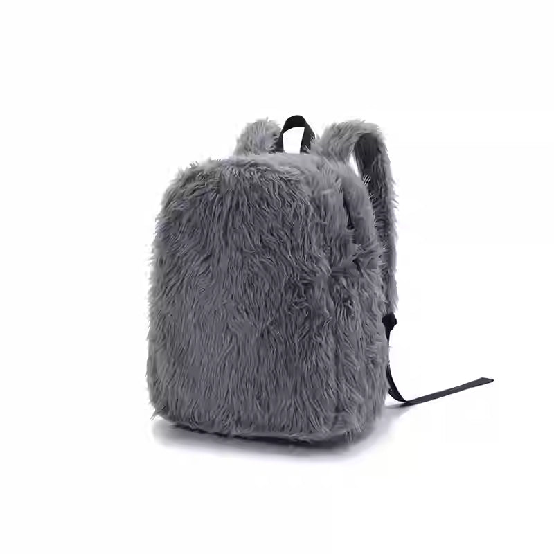 Plush Tassel Versatile Colorful Backpack