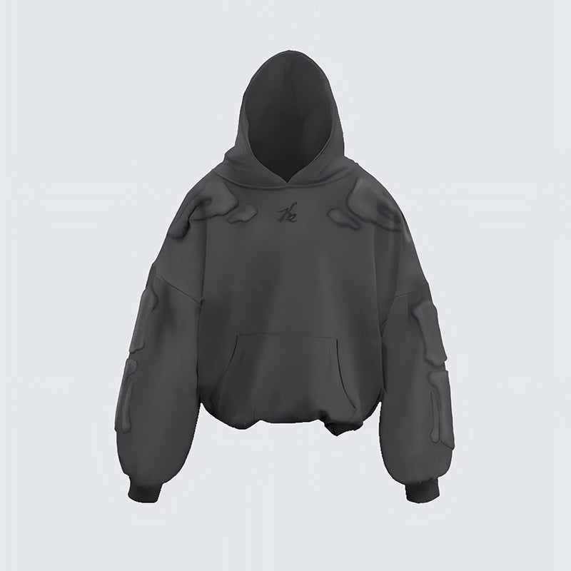 【25s Jul.】Skeleton 3D Embroidered Hoodie