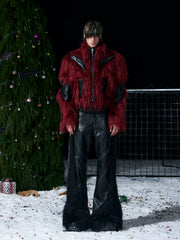 【26s Jan.】Eco-friendly Fur Patchwork Jacket